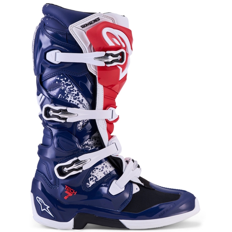 Motokrosové topánky Alpinestars TECH 7 UNITY červeno-bielo-modré