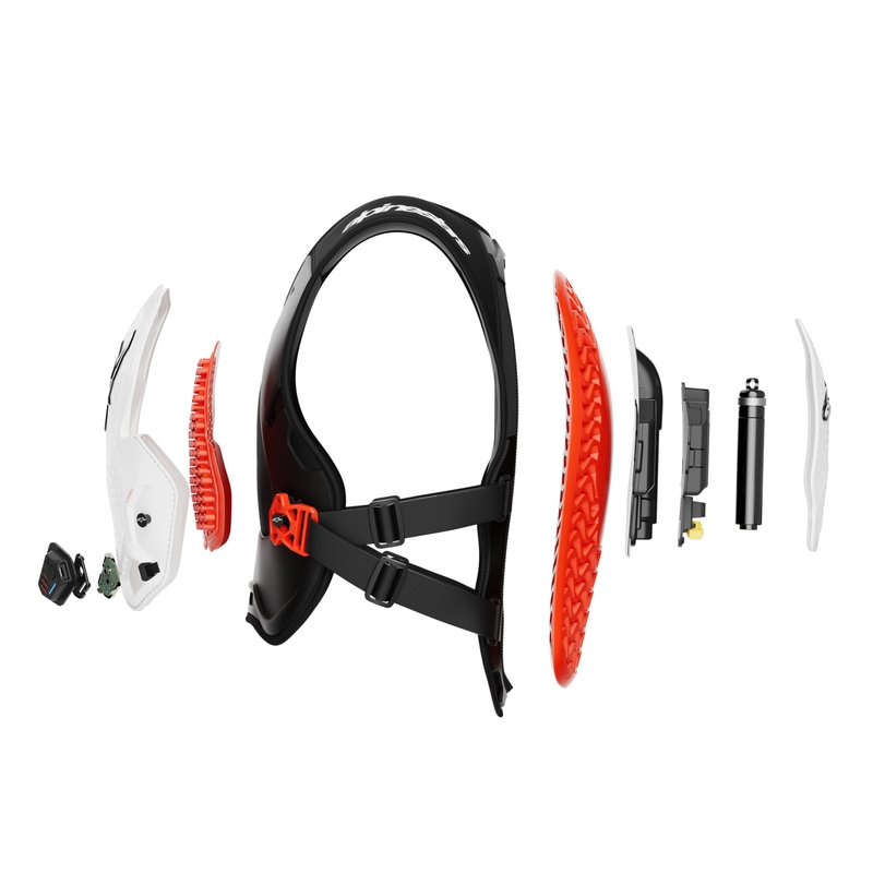 Airbagová vesta Alpinestars TECH-AIR®MX Plasma system bielo-čierno-červená