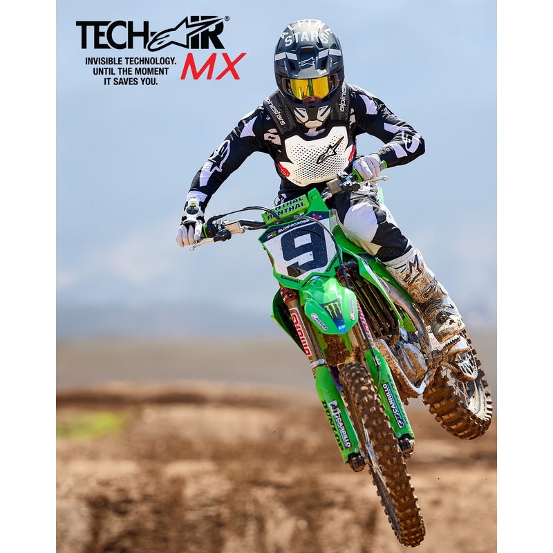 Airbagová vesta Alpinestars TECH-AIR®MX Plasma system bielo-čierno-červená