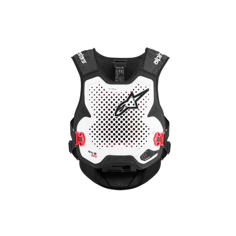 Airbagová vesta Alpinestars TECH-AIR®MX Plasma system bielo-čierno-červená