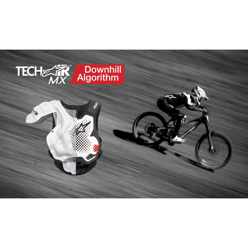 Airbagová vesta Alpinestars TECH-AIR®MX Plasma system bielo-čierno-červená