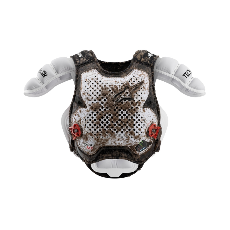 Airbagová vesta Alpinestars TECH-AIR®MX Plasma system bielo-čierno-červená