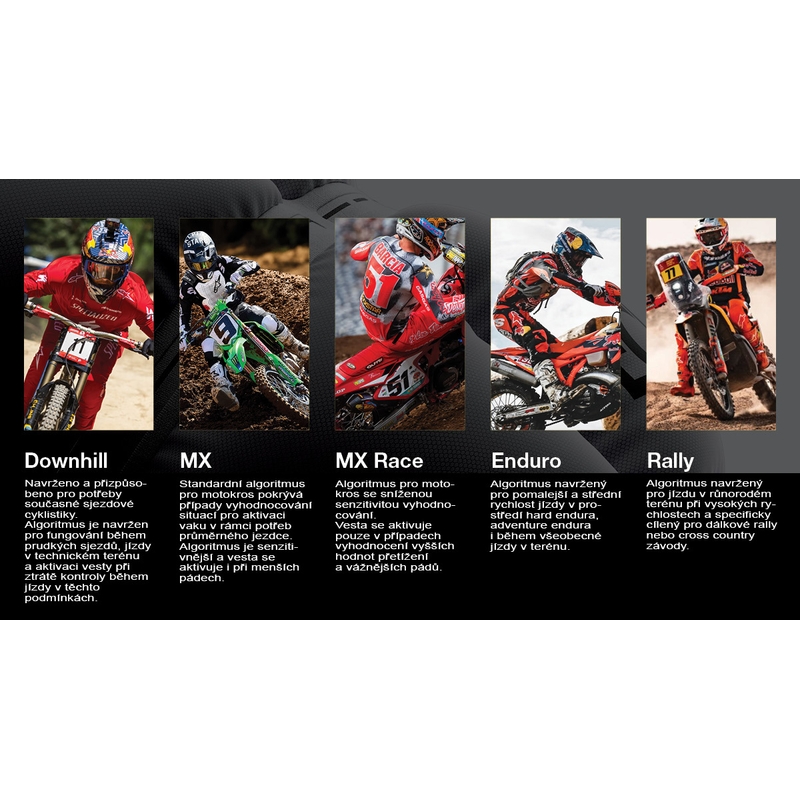 Airbagová vesta Alpinestars TECH-AIR®MX Plasma system bielo-čierno-červená
