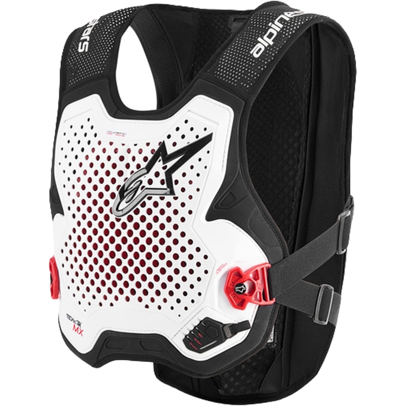 Airbagová vesta Alpinestars TECH-AIR®MX Plasma system bielo-čierno-červená