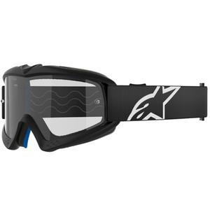 Detské motokrosové okuliare Alpinestars Vision Youth Corp čierne s čírym plexisklom