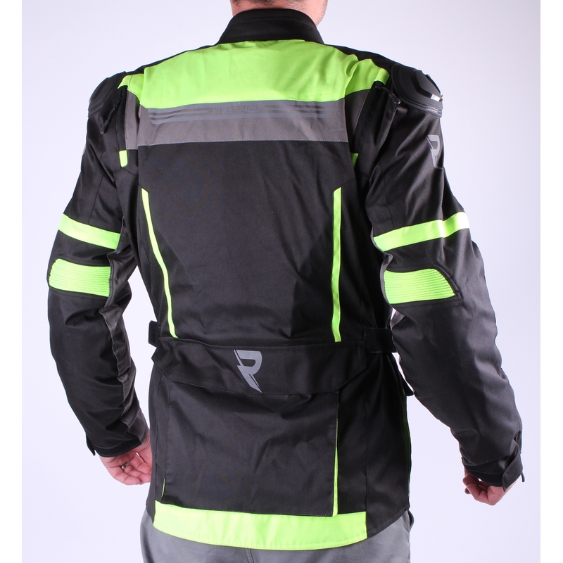 Bunda na motocykel Street Racer Blow čierno-fluo žltá výpredaj