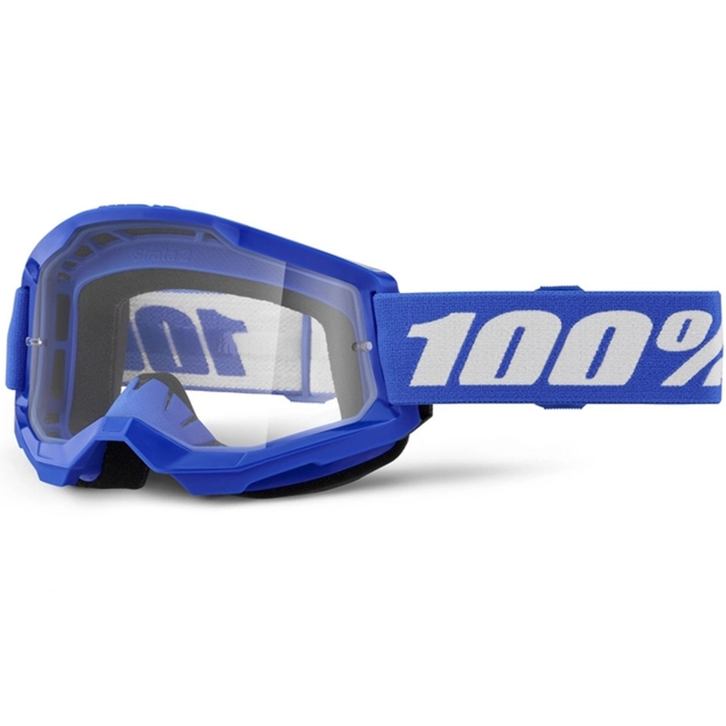 Motokrosové okuliare 100% STRATA 2 New modré (číre plexi)