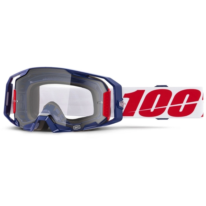 Motokrosové okuliare 100% ARmatic Mach Z s čírym plexisklom