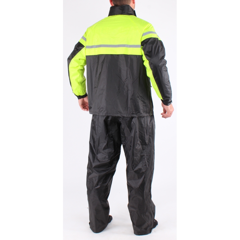 Moto pláštenka RSA Stripe čierno-fluo žltá výpredaj