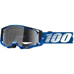 Motokrosové okuliare 100 % ARMEGA Rockchuck tmavomodré (číre plexisklo)