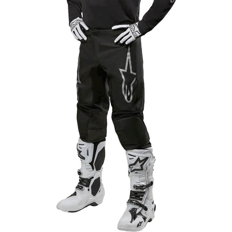 Motokrosové nohavice Alpinestars Fluid Graphite čierno-strieborné