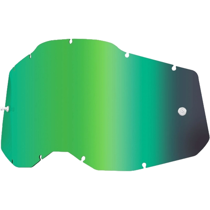 Plexisklo 100% Racecraft 2/Accuri 2/Strata 2 zelené zrkadlové (Anti-fog)