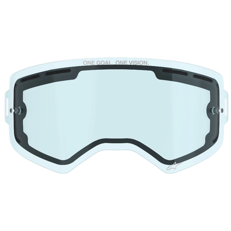 Plexisklo pre okuliare Alpinestars Supertech dvojité antifog modré