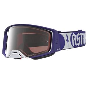 Motokrosové okuliare Alpinestars Supertech Atrox modro-biele