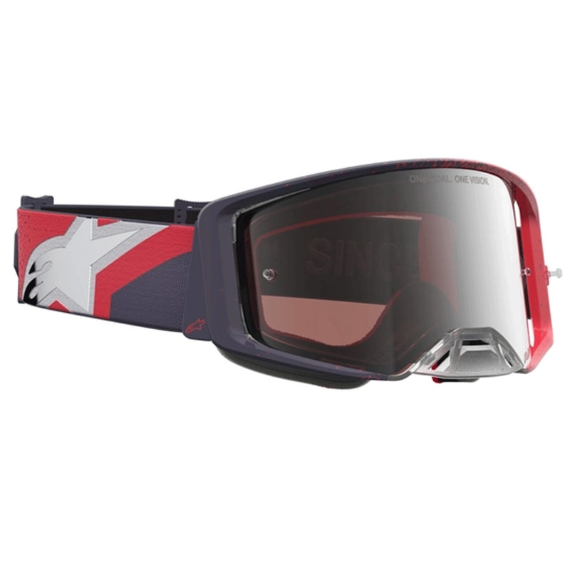 Motokrosové okuliare Alpinestars Supertech čierno-červené