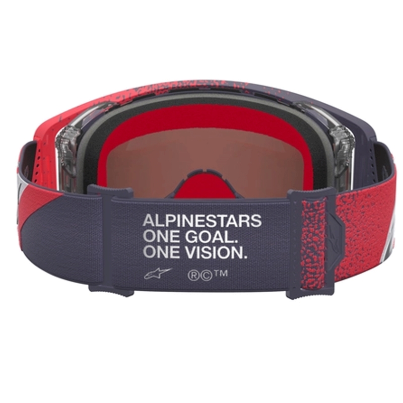 Motokrosové okuliare Alpinestars Supertech čierno-červené