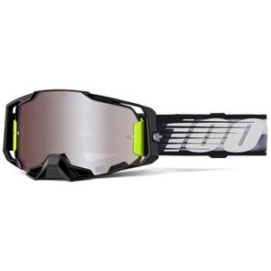 Motokrosové okuliare 100% ARMEGA Lightspeed so strieborným HIPER plexisklom