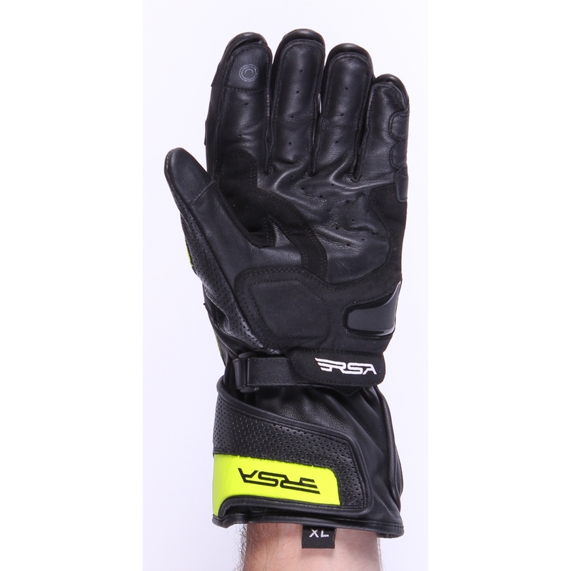 Rukavice na motocykel RSA Colorado čierno-fluo žlté výpredaj