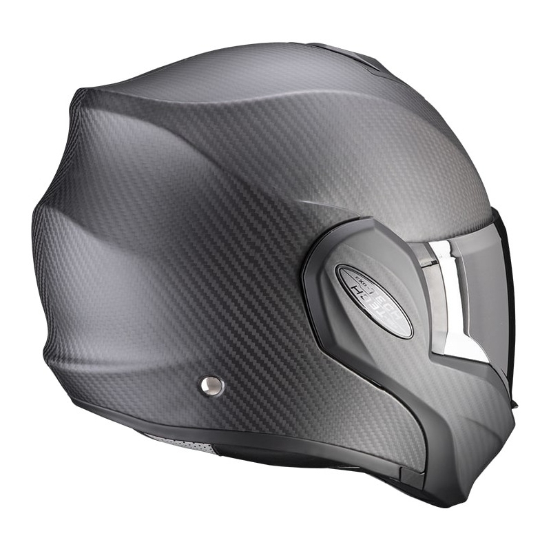 Preklápacia prilba Scorpion EXO-TECH EVO Carbon čierna matná - II. akosť
