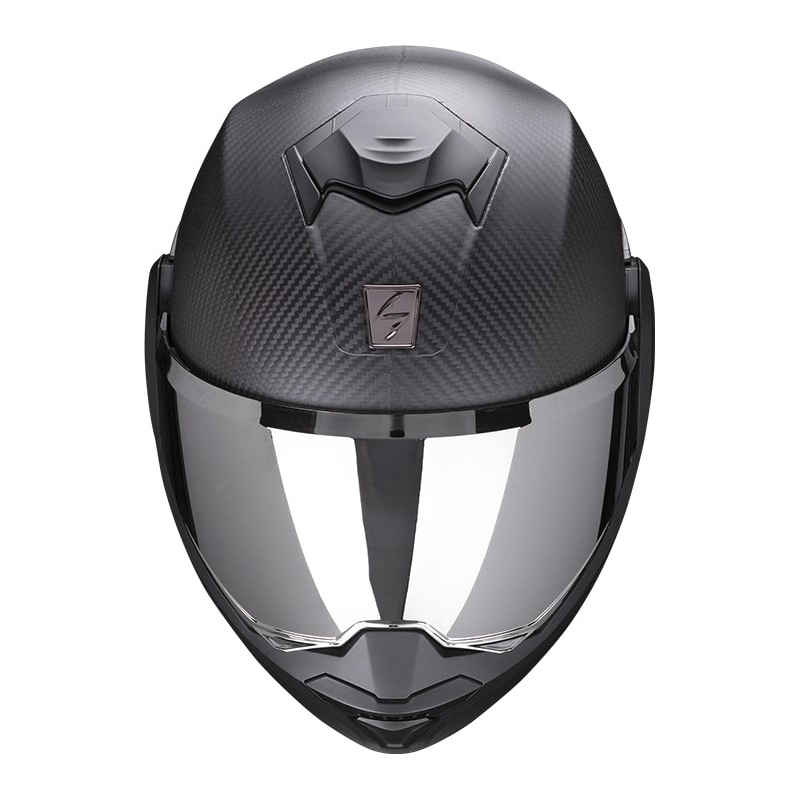 Preklápacia prilba Scorpion EXO-TECH EVO Carbon čierna matná - II. akosť