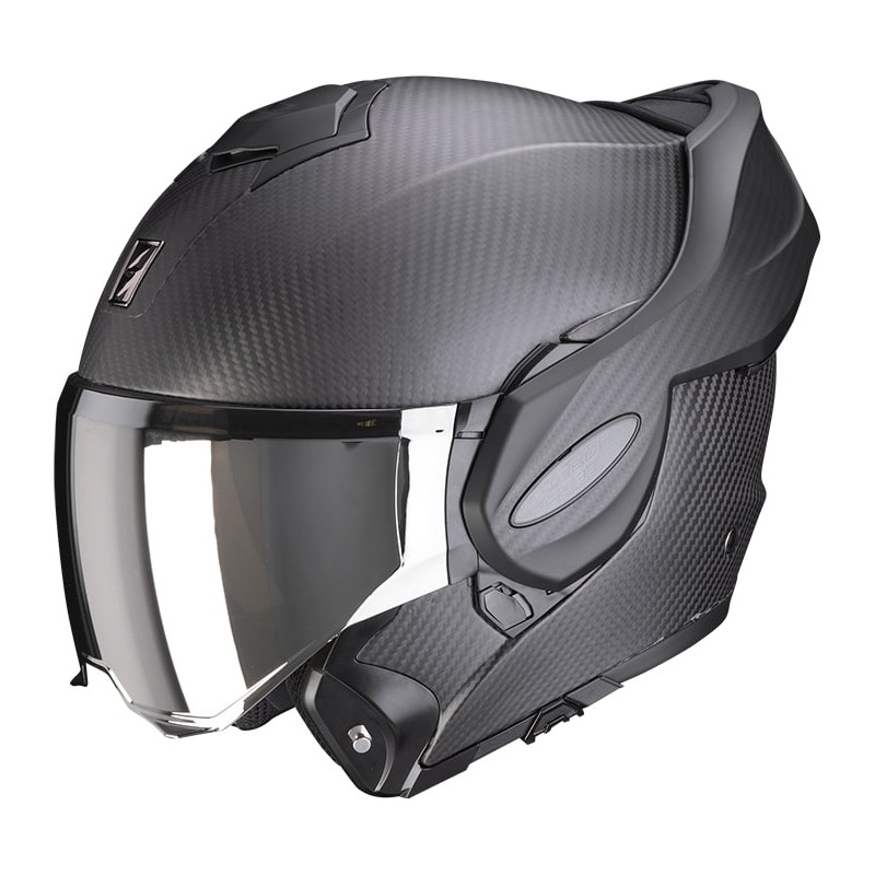 Preklápacia prilba Scorpion EXO-TECH EVO Carbon čierna matná - II. akosť