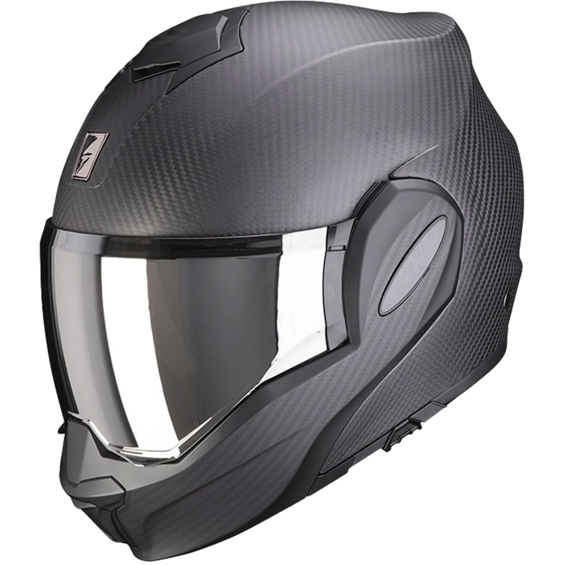 Preklápacia prilba Scorpion EXO-TECH EVO Carbon čierna matná - II. akosť