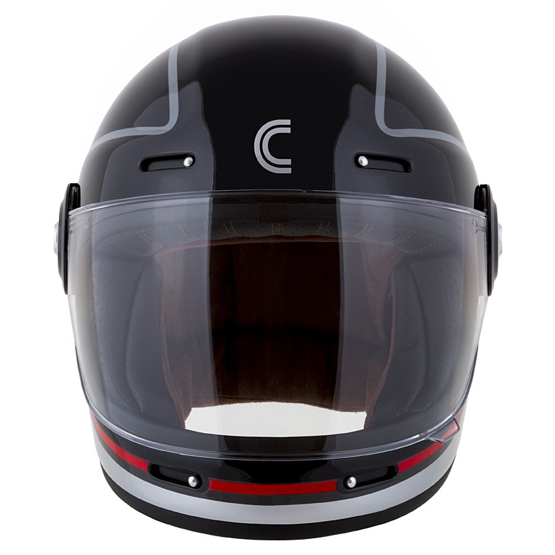 Integrálna prilba na motorku Cassida Fibre Jawa Sport čierno-strieborno-červená 2 - II. akosť