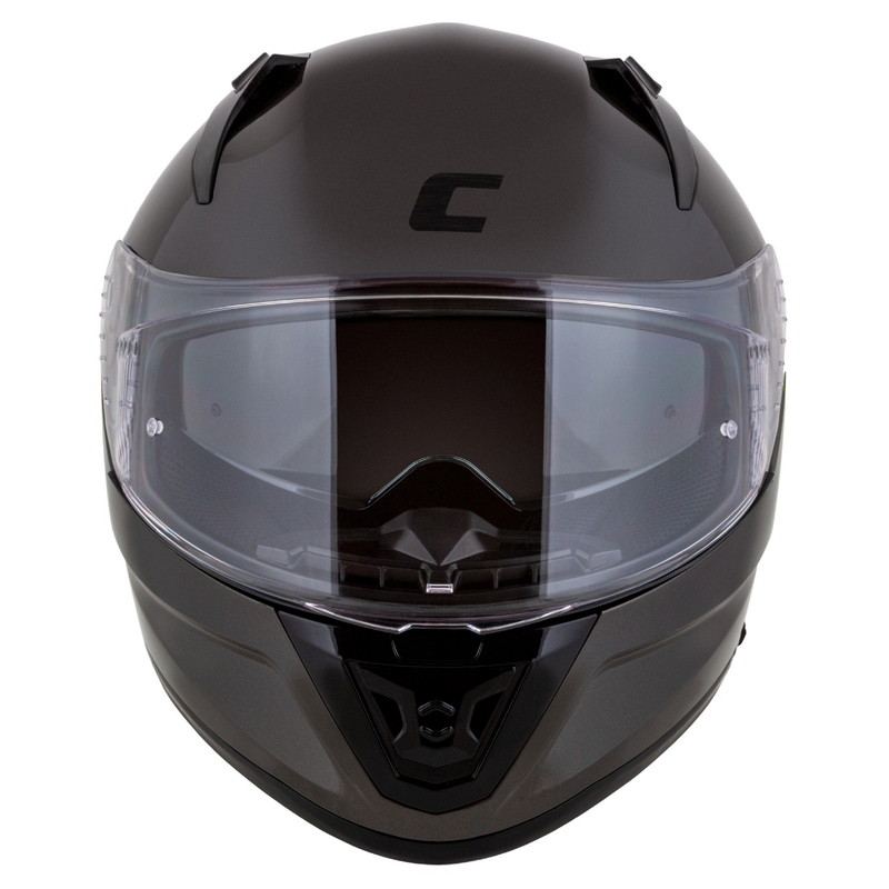 Integrálna helma na motorku Cassida Aero Super Mono lesklá čierna chróm-čierna - II. akosť