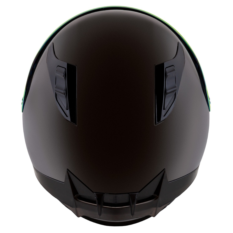 Integrálna helma na motorku Cassida Aero Super Mono lesklá čierna chróm-čierna - II. akosť