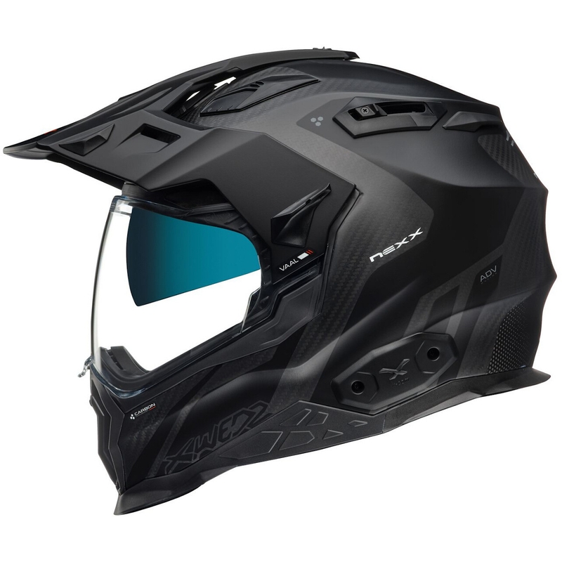 Enduro prilba NEXX X.Wed 2 Vaal Carbon čierna výpredaj - II. akosť