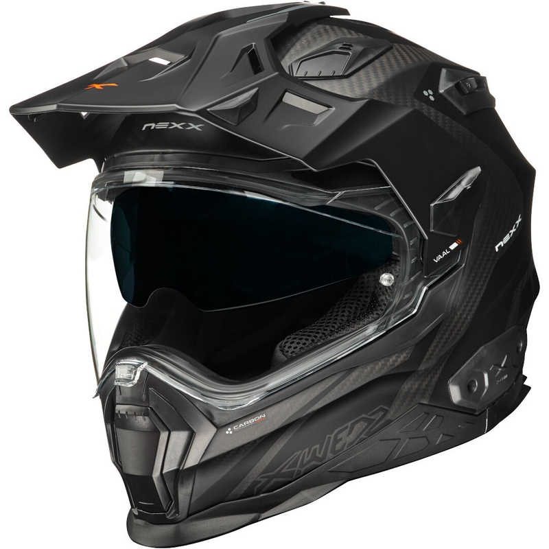 Enduro prilba NEXX X.Wed 2 Vaal Carbon čierna výpredaj - II. akosť