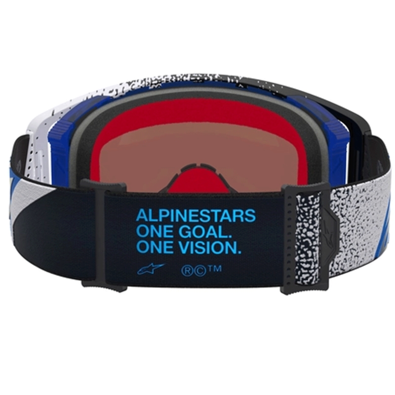 Motokrosové okuliare Alpinestars Supertech Hiten čierno-modré
