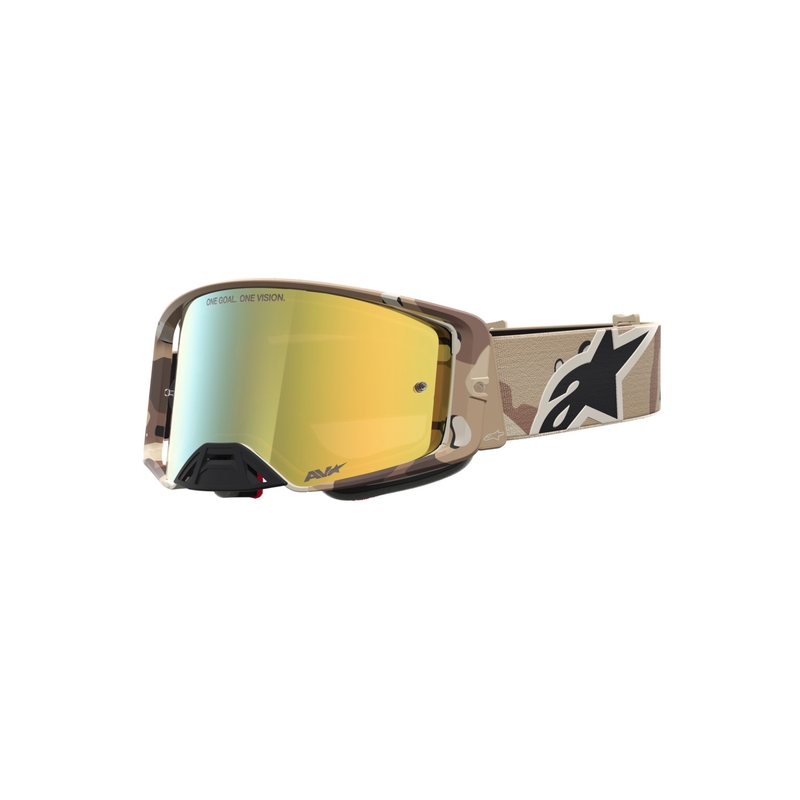 Motokrosové okuliare Alpinestars Supertech Lone pieskové camo