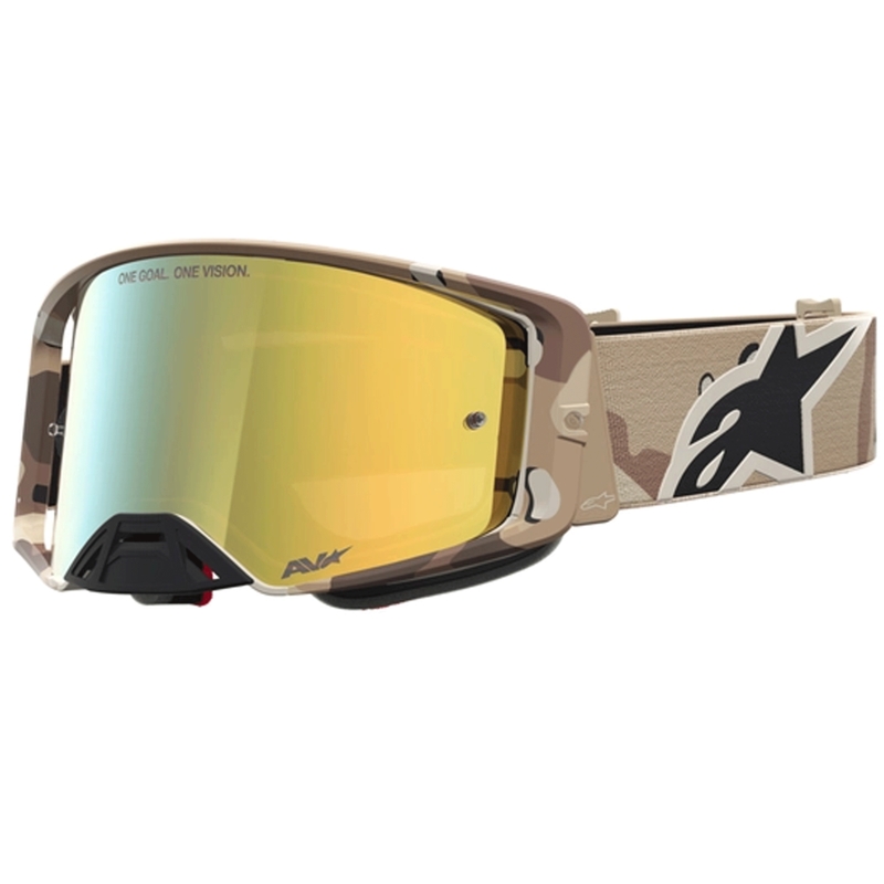 Motokrosové okuliare Alpinestars Supertech Lone pieskové camo