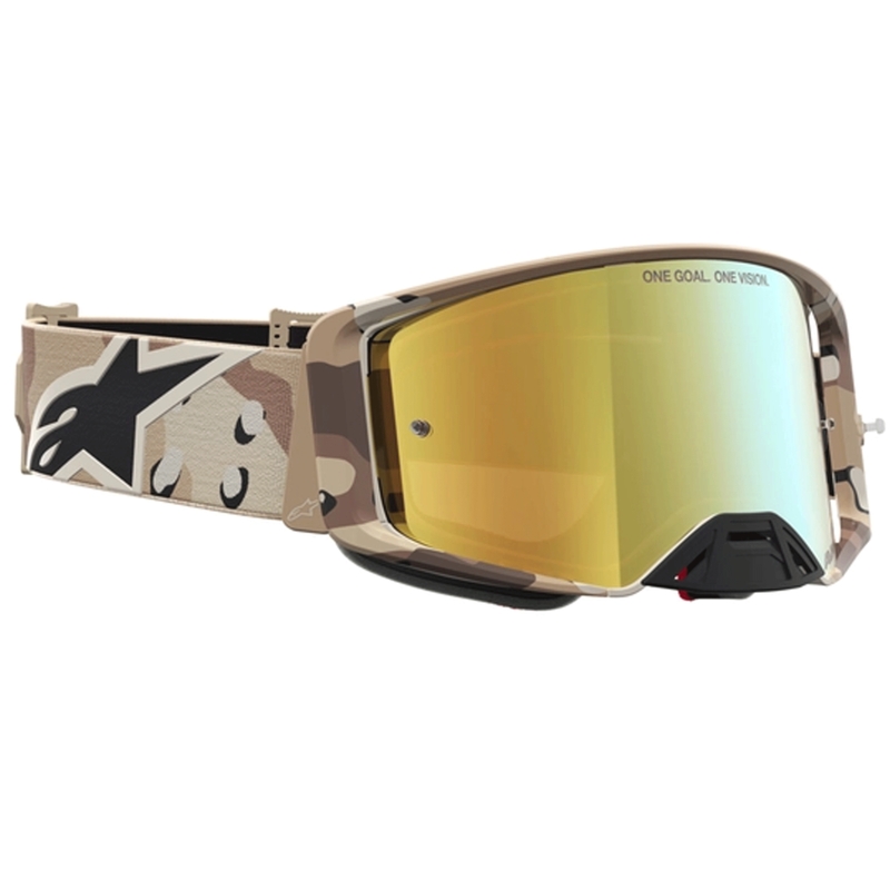 Motokrosové okuliare Alpinestars Supertech Lone pieskové camo