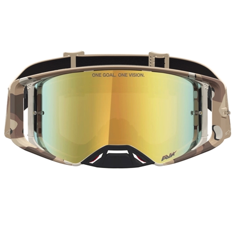 Motokrosové okuliare Alpinestars Supertech Lone pieskové camo