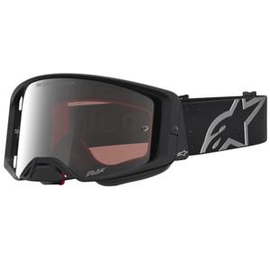 Motokrosové okuliare Alpinestars Supertech Vesta matne čierno-strieborné