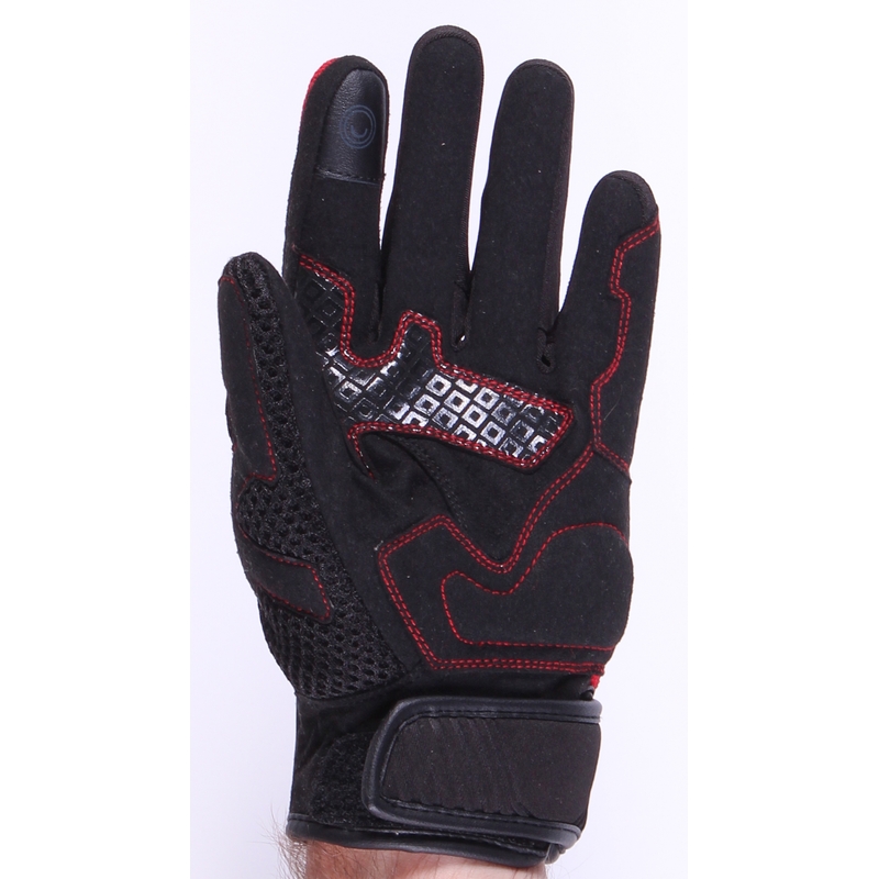Rukavice na motocykel RSA Sneaker čierno-červené výpredaj