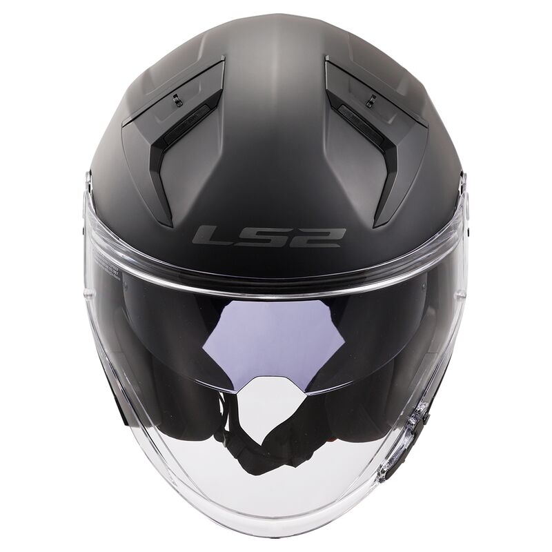 Otvorená prilba na motorku LS2 OF603 Infinity II Solid čierna matná - II. akosť
