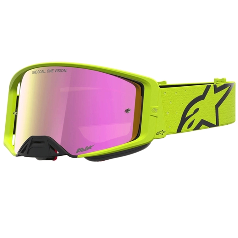 Motokrosové okuliare Alpinestars Supertech Vesta fluo-žlto-čierne