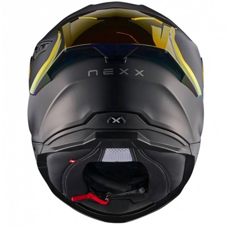 Integrálna prilba na motorku NEXX Y.100R Subsonic matná čierno-červená - II. akosť výpredaj