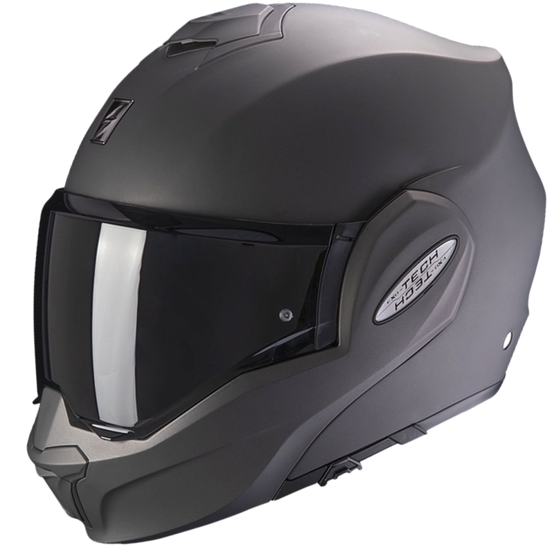Preklápacia helma na motorku Scorpion EXO-TECH EVO Solid matná antracitová - II. akosť