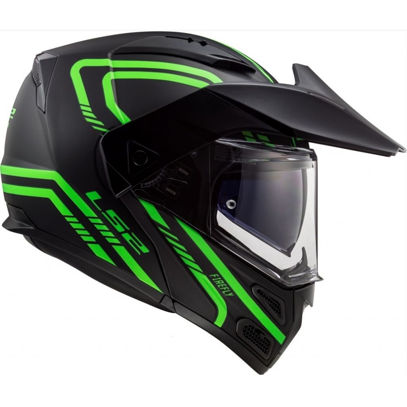 Odklápacia prilba LS2 FF324 Metro EVO Firefly čierno-fluorescenčno zelená