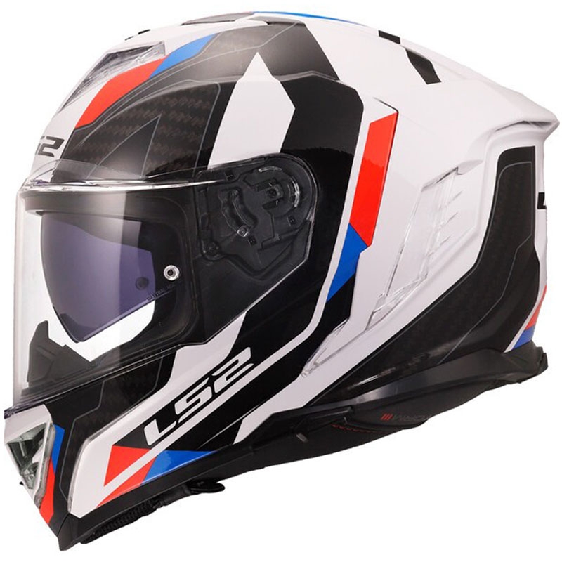 Integrálna helma na motorku LS2 FF818 Storm III Sporty lesklá bielo-modro-červená - II. akosť