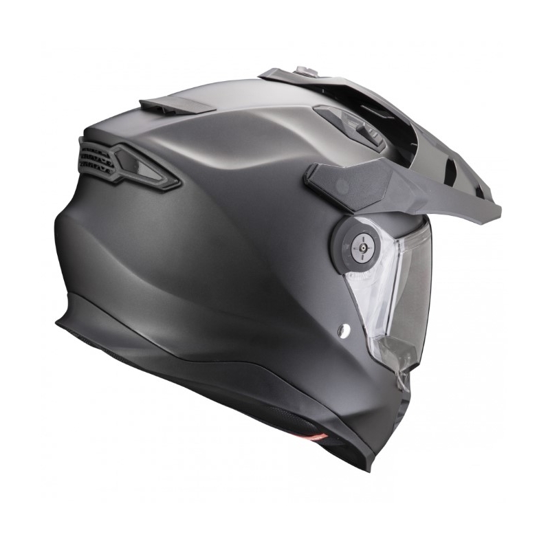 Enduro prilba na motocykel SCORPION ADF-9000 AIR Solid perleťově černá matná - II. akosť