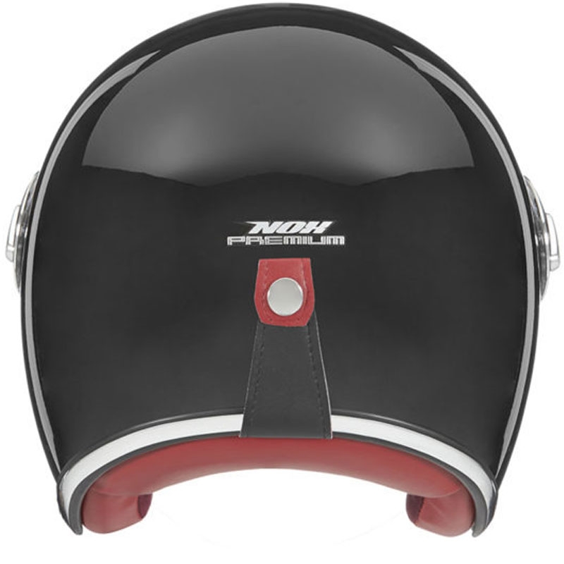 Otvorená prilba na motorku NOX PREMIUM Heritage čierna - II. akosť
