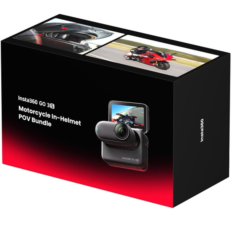 Akčná kamera Insta360 GO 3S Motorcycle In-Helmet POV Bundle čierna