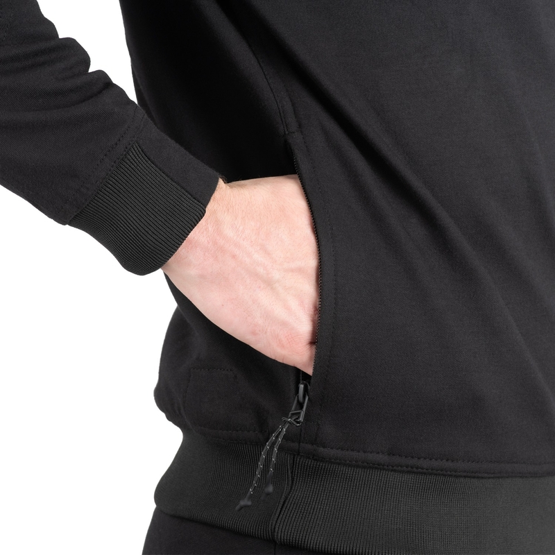 Mikina na motorku Oxford Armoulite AA Sweatshirt čierna