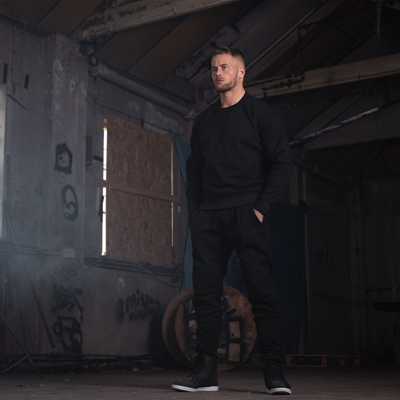 Mikina na motorku Oxford Armoulite AA Sweatshirt čierna