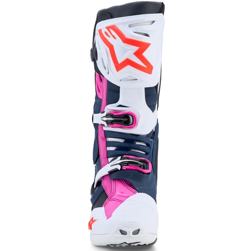 Motokrosové topánky Alpinestars TECH 10 Supervented tmavo modro-bielo-čierno-fialové